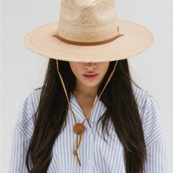 Gigi Pip River Guatamalen Palm Hat in oak - Picture 3 of 6